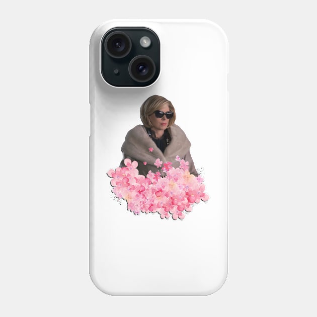 Christine Baranski Pink Floral Phone Case by baranskini