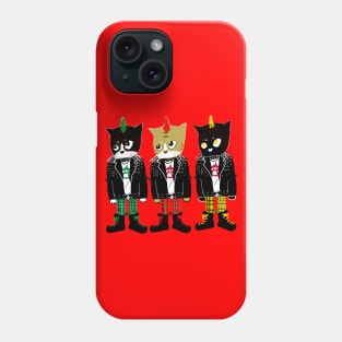 Three punk cats Phone Case