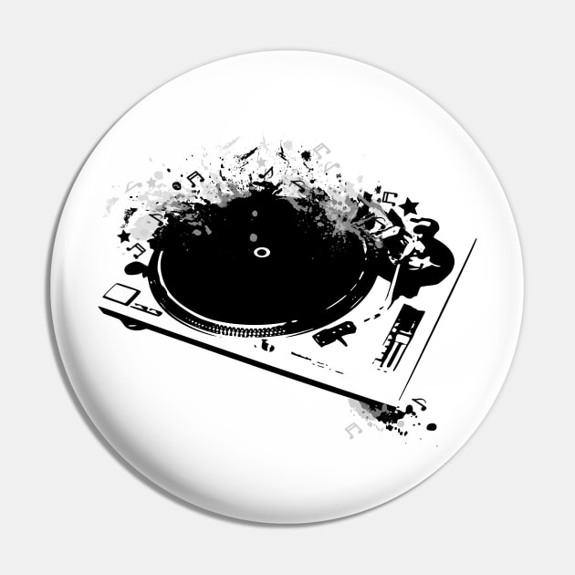 PLATINE DJ Pin by KINGDESIGNSHOP