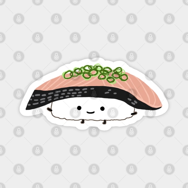 Kawaii Sushi | Saba Sashimi (Mackerel) Magnet by Coffee Squirrel