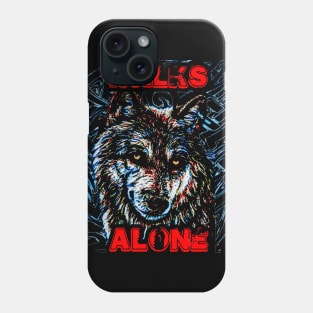 Walks alone Phone Case