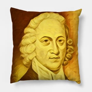 Jonathan Edwards Golden Portrait | Jonathan Edwards Artwork 9 Pillow