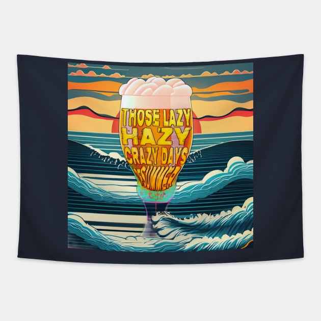 Those Lazy Hazy Crazy Days of Summer Tapestry by LO2Camisetas