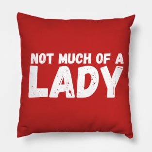 Not Much of a Lady Pillow