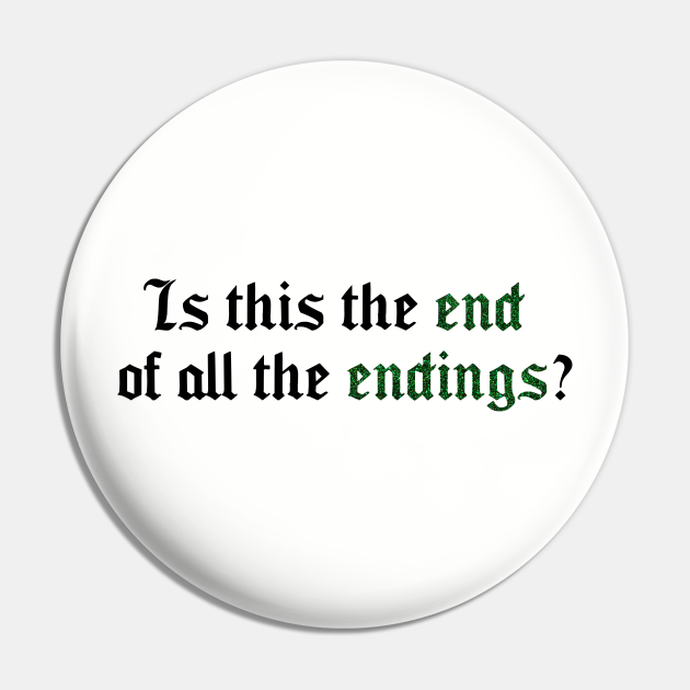 Is This the End of All the Endings Taylor Swift Mint Rose Pin