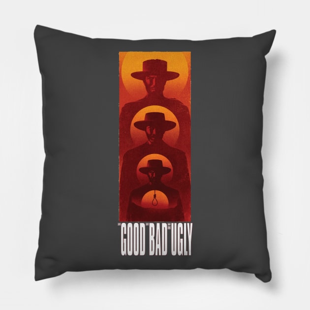 The Good The Bad and The Ugly Pillow by inkstyl