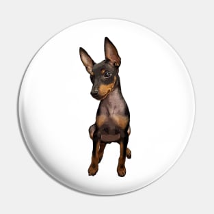 Manchester Terrier Puppy Dog Pin