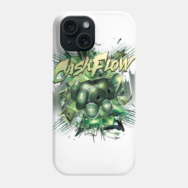 Cash Flow Hip Hop T-Shirt Phone Case by CowTipper