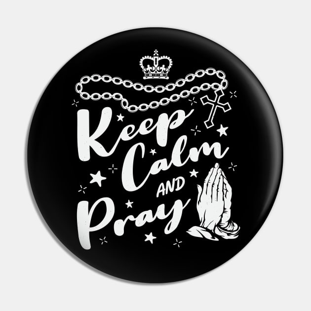 Keep calm and pray Pin by Juka