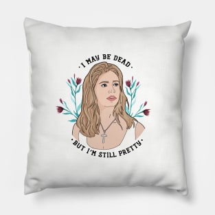 Buffy Summers Floral Dead but Pretty Pillow