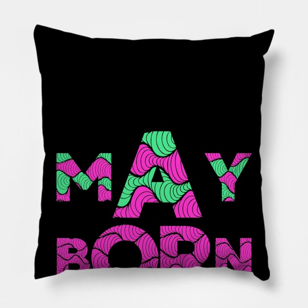 May Born Pillow by DeraTobi