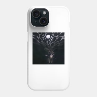 Scream in darkness under the moon cycle Phone Case