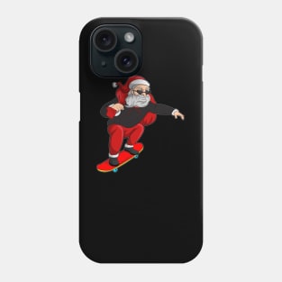 Urban Santa Skateboarding Christmas Phone Case