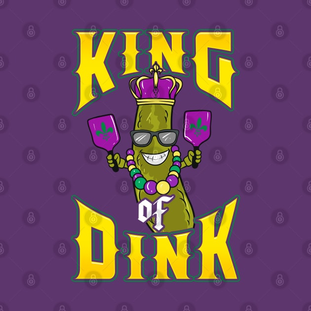 Mardi Gras Pickleball King Of Dink by E