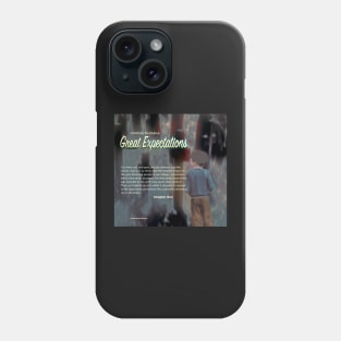 Great Expectations image and text Phone Case