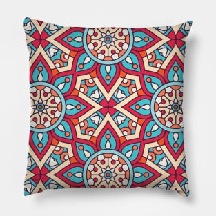 Ornamental floral mandala pattern #8 Pillow