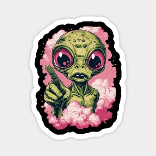 Cosmic Command: The Pointing Alien Magnet