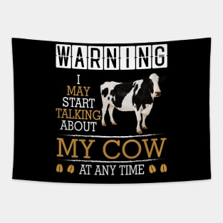 Crazy Cow lovers cow lover farmer funny Tapestry