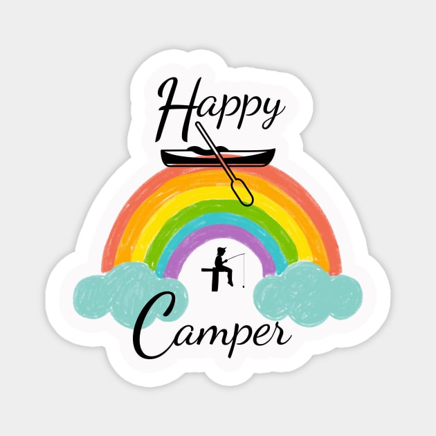 Happy camper Magnet by JLBCreations