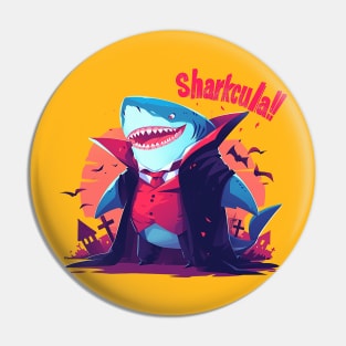 sharkcula Pin