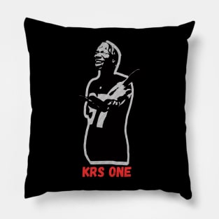 Krs one vintage Pillow