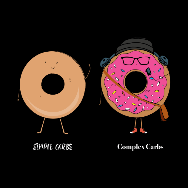 Simple Carbs vs Complex Carbs by pamcaseyart