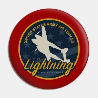 WW2 P-38 Lightning Patch Pin