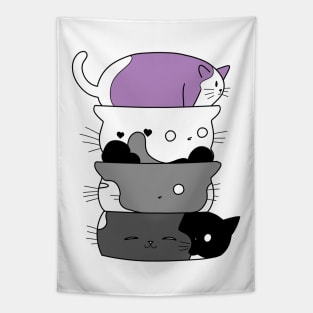 Cute Cat Stack Tapestry