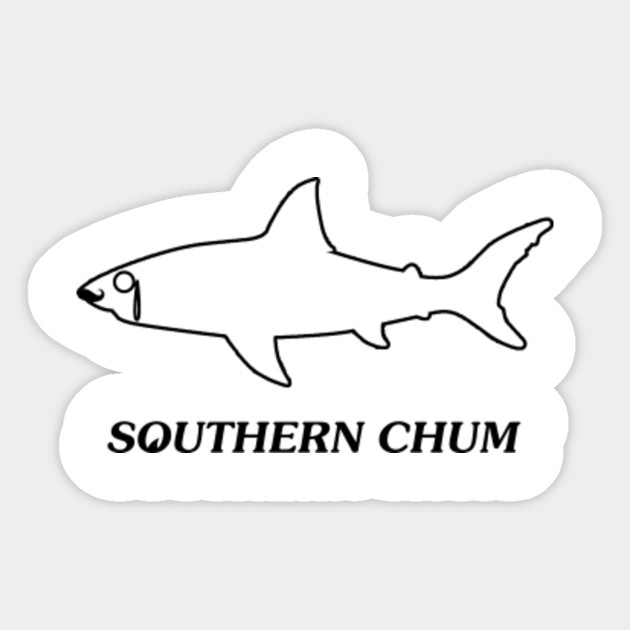 southern chum black outline shark outline of a shark