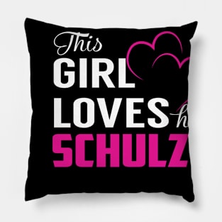 This Girl Loves Her SCHULZE Pillow