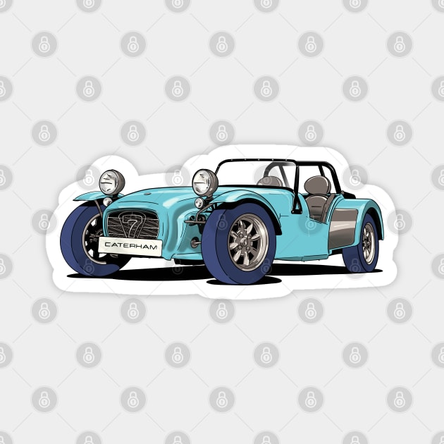 Caterham 7 in blue Magnet by Webazoot