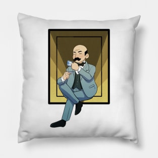 Hercule Poirot Pillow