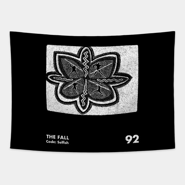 The Fall / Code Selfish / Minimalist Graphic Artwork Design Tapestry by saudade