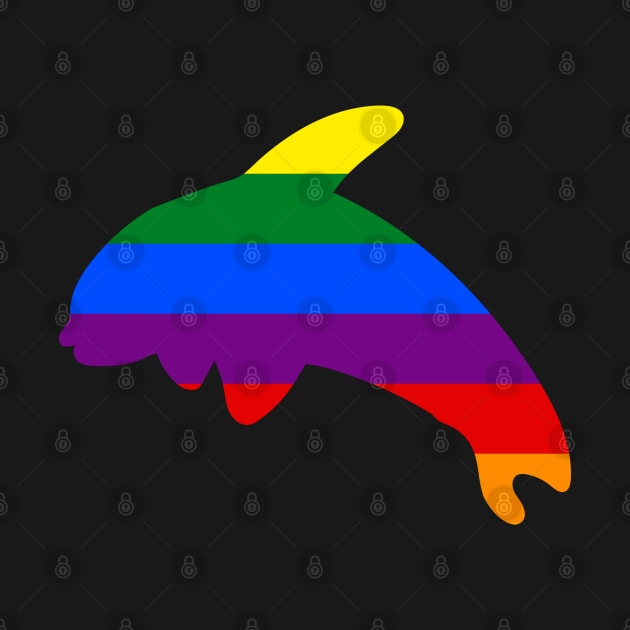 Orca Whale Rainbow Flag by DiegoCarvalho