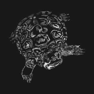 "Nature’s Little Fortress" Jamie's Hand-Drawn Turtle Collection T-Shirt