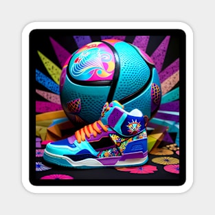 Shoes and basketball Magnet