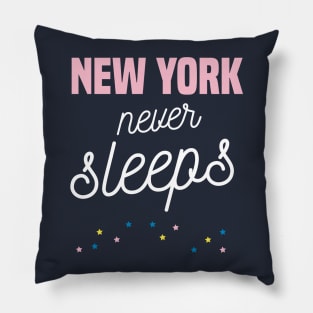 New York never sleeps Pillow