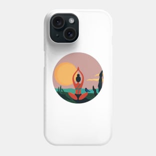 yoga vibes Phone Case