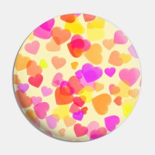 Waterfall of hearts Pin