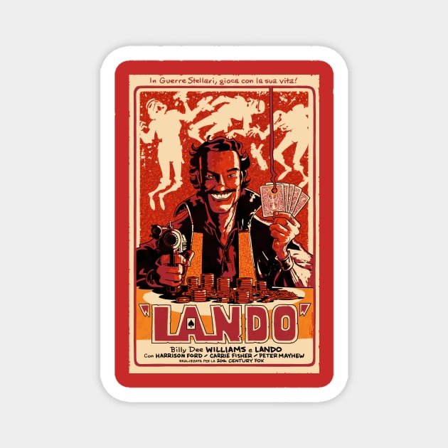 "Lando" Spaghetti Western Poster Magnet by Chris_