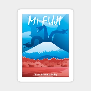 Mt. Fuji Travel Poster Magnet