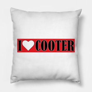 I Love Cooter Heart Cooter Lover Pillow