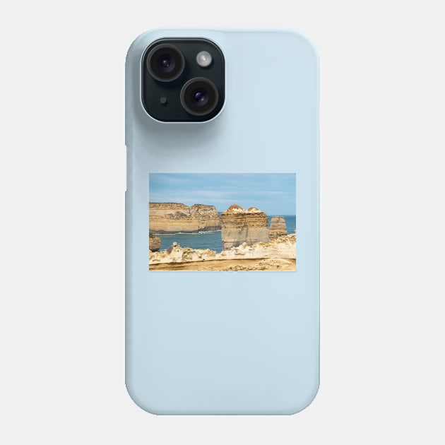 Limestone rocky outcrops at Loch Ard Gorge, Australia. Phone Case by sma1050