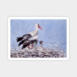 White Stork Magnet