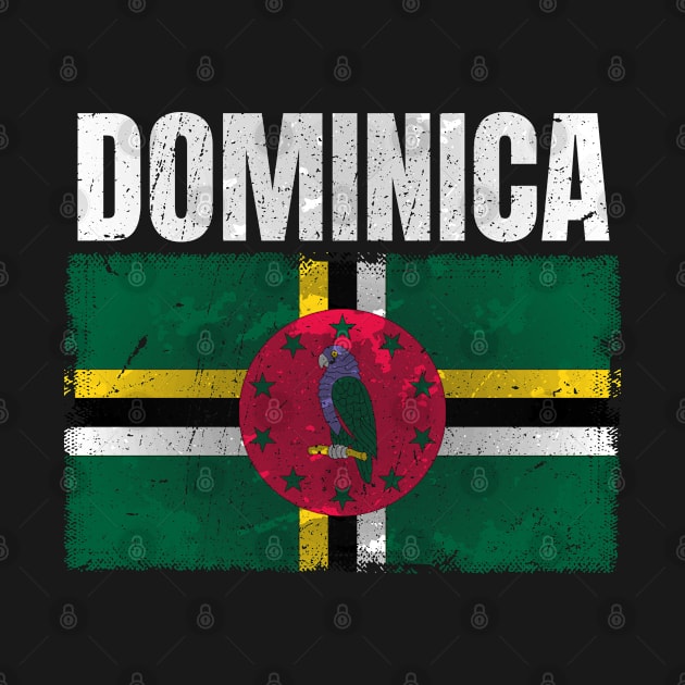 Distressed Dominica Flag Graphic Gifts for Men Women Dominican by Smoothbeats