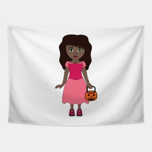 Pink Princess 3 Halloween Girl Sticker Tapestry