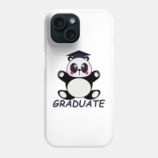 Cute Kids Panda in Graduation Cartoon Phone Case