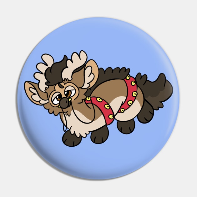 Furb-reindeer Pin by KowTownArt