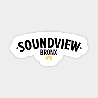 New York Bronx - New York Bronx Schriftzug - Bronx Logo - Soundview NYC Magnet