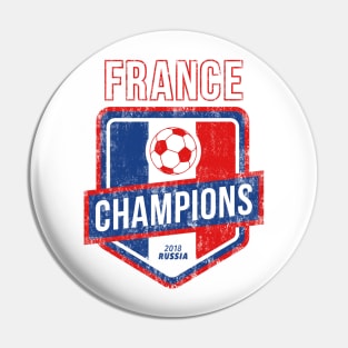 France Soccer Football Champions 2018 Russia Pin